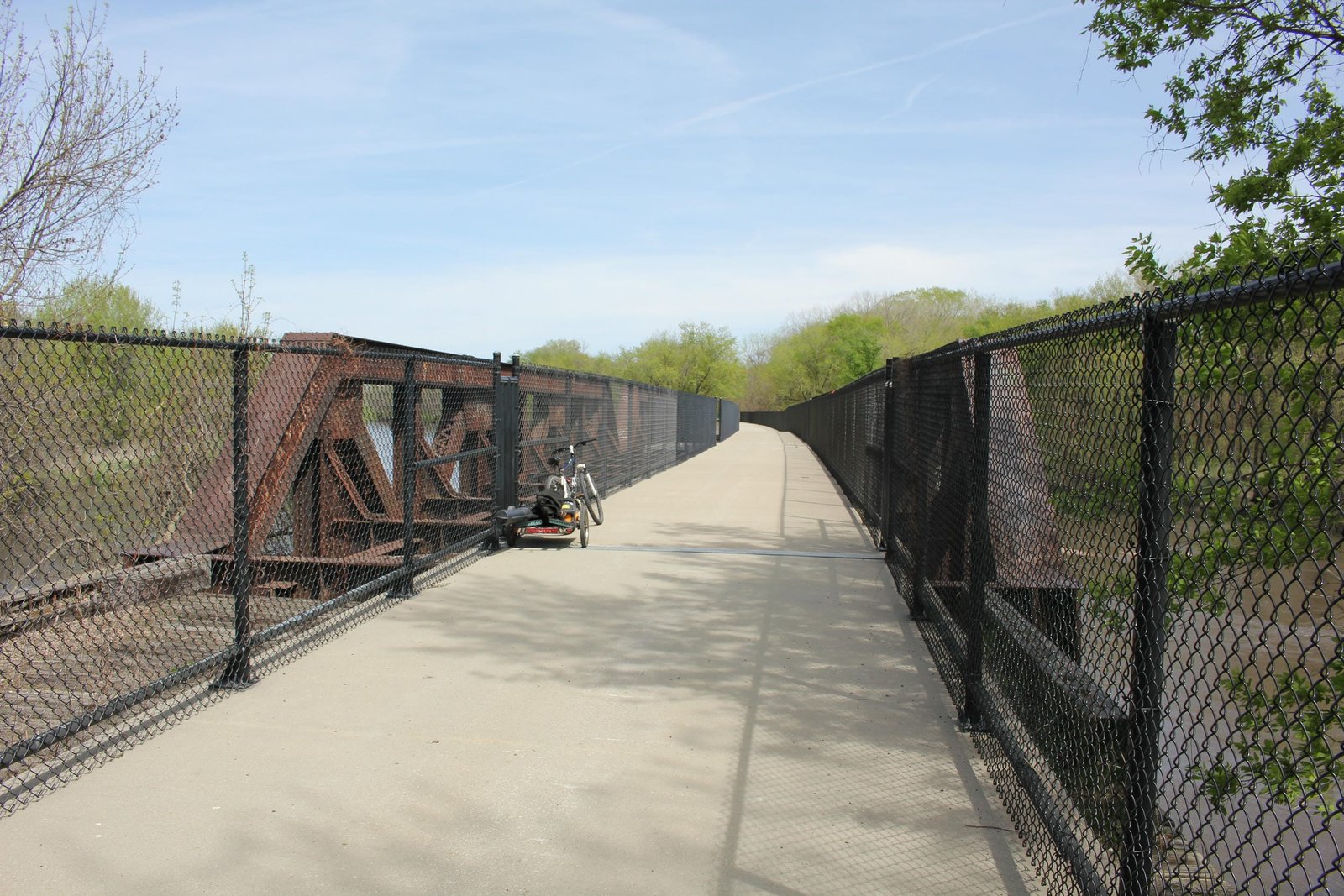 Looking east
